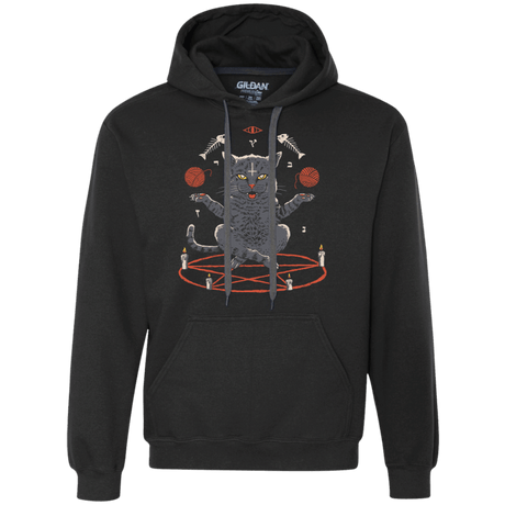 Sweatshirts Black / S Devious Cat Premium Fleece Hoodie