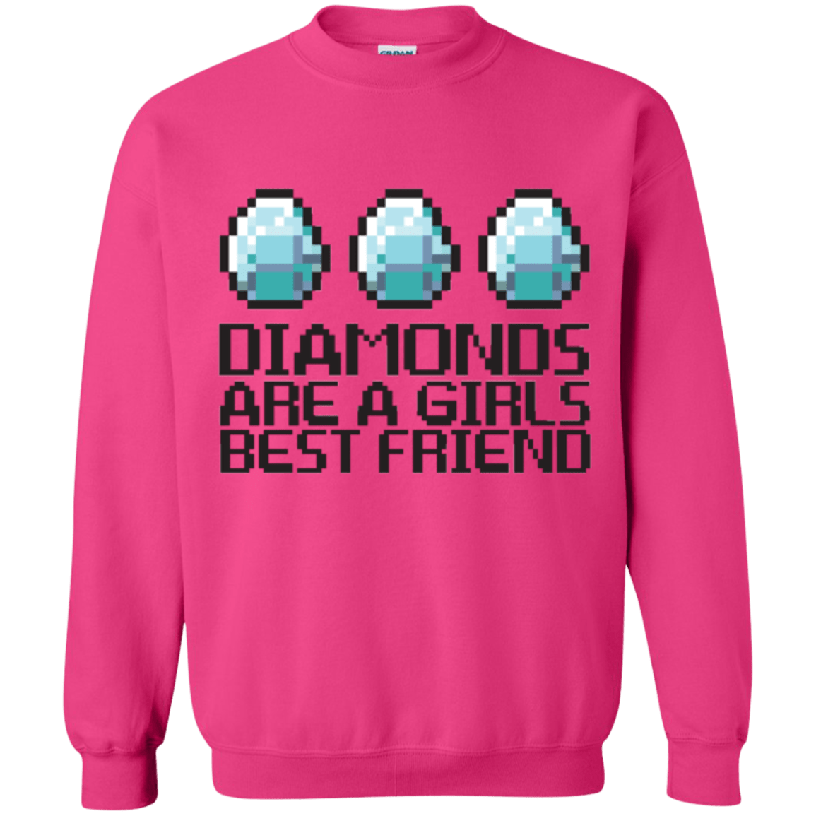 Sweatshirts Heliconia / Small Diamonds Are A Girls Best Friend Crewneck Sweatshirt