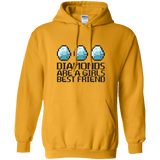 Sweatshirts Gold / Small Diamonds Are A Girls Best Friend Pullover Hoodie