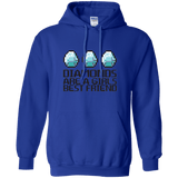 Sweatshirts Royal / Small Diamonds Are A Girls Best Friend Pullover Hoodie