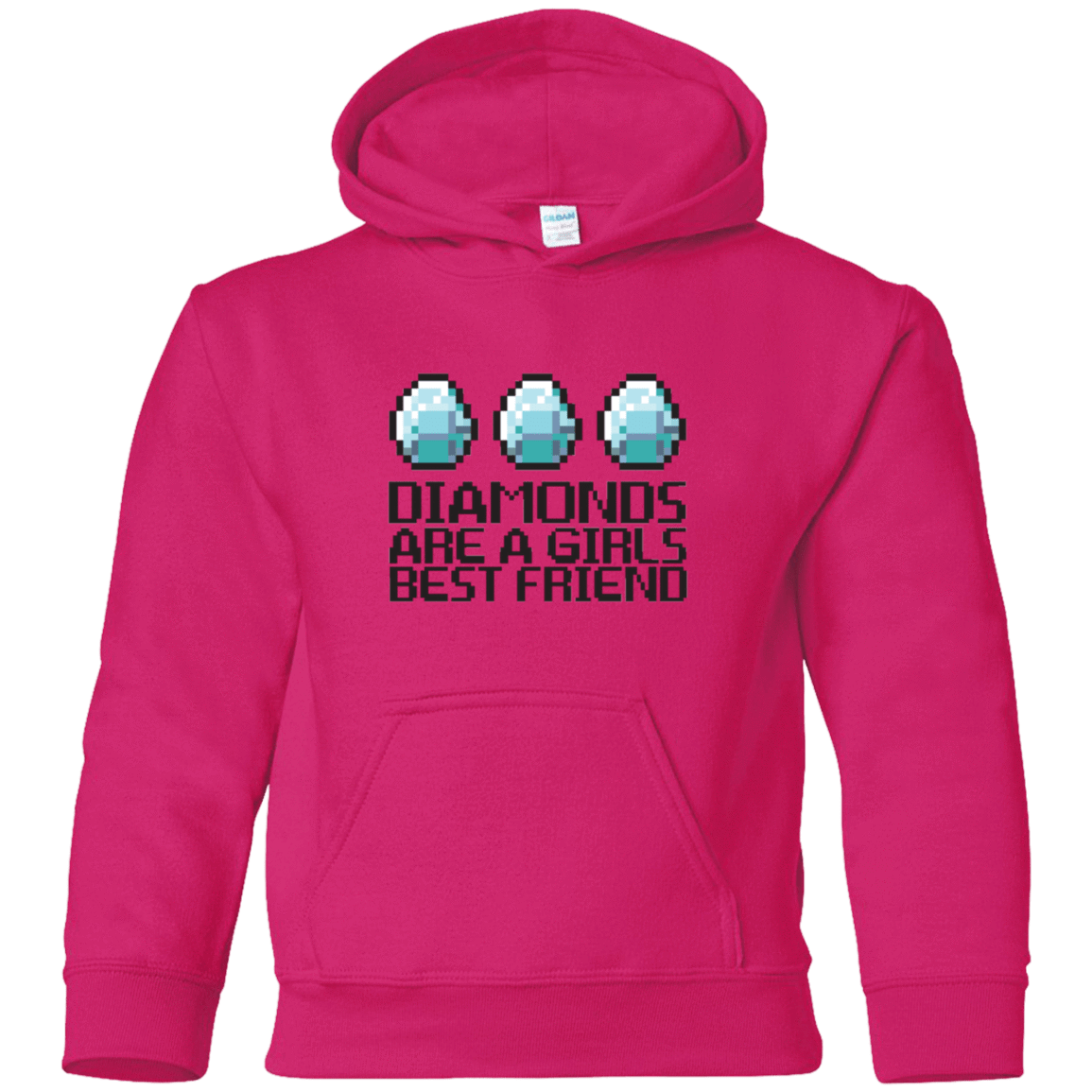 Sweatshirts Heliconia / YS Diamonds Are A Girls Best Friend Youth Hoodie