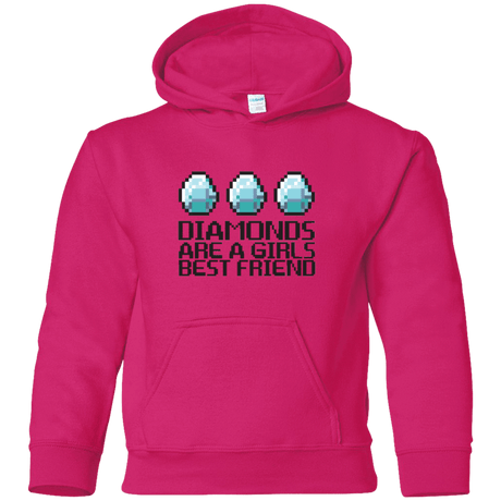 Sweatshirts Heliconia / YS Diamonds Are A Girls Best Friend Youth Hoodie