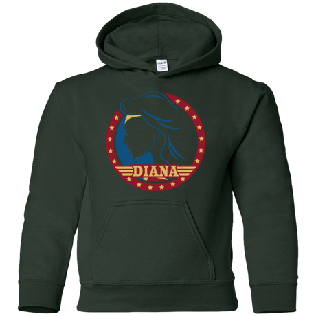 Sweatshirts Forest Green / YS Diana Youth Hoodie