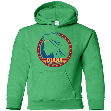 Sweatshirts Irish Green / YS Diana Youth Hoodie