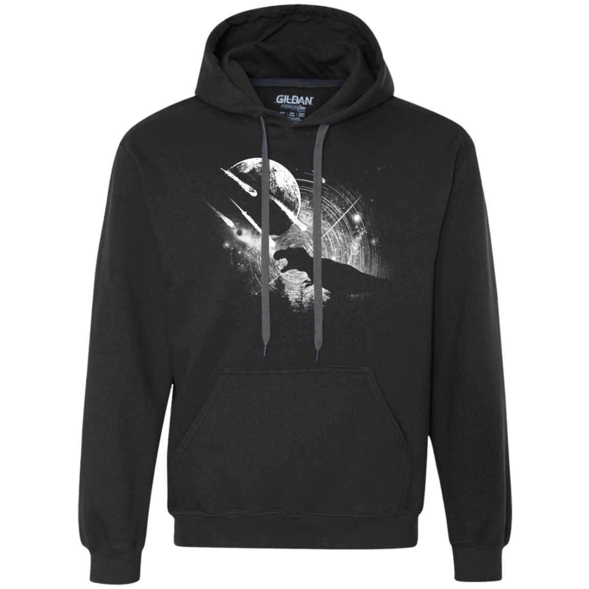 Sweatshirts Black / Small Dino death Premium Fleece Hoodie
