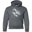 Sweatshirts Dark Heather / YS Dino death Youth Hoodie