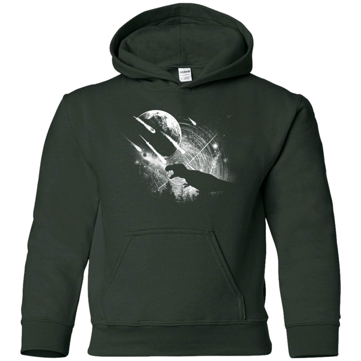 Sweatshirts Forest Green / YS Dino death Youth Hoodie