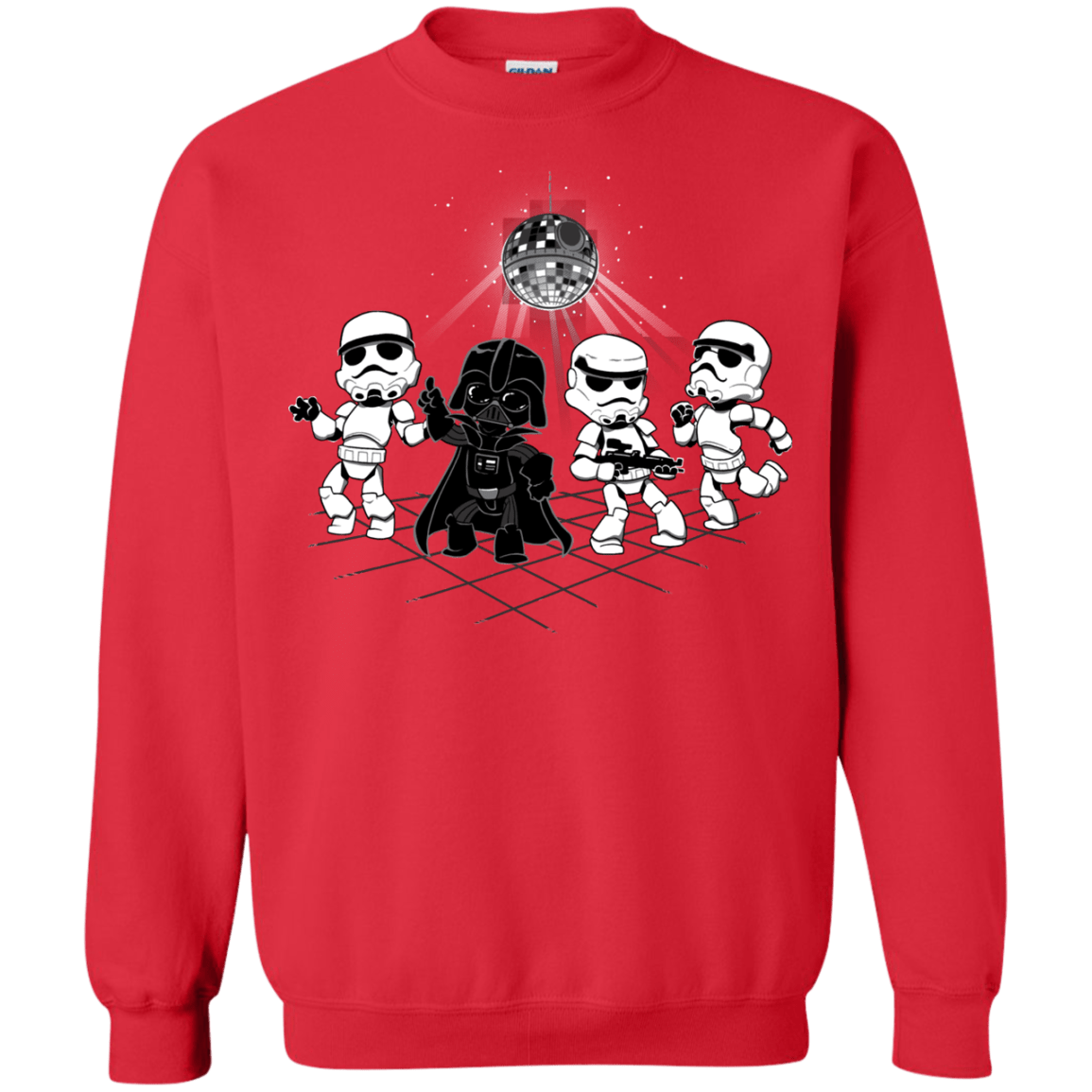 Sweatshirts Red / Small Disco Dark Side Crewneck Sweatshirt