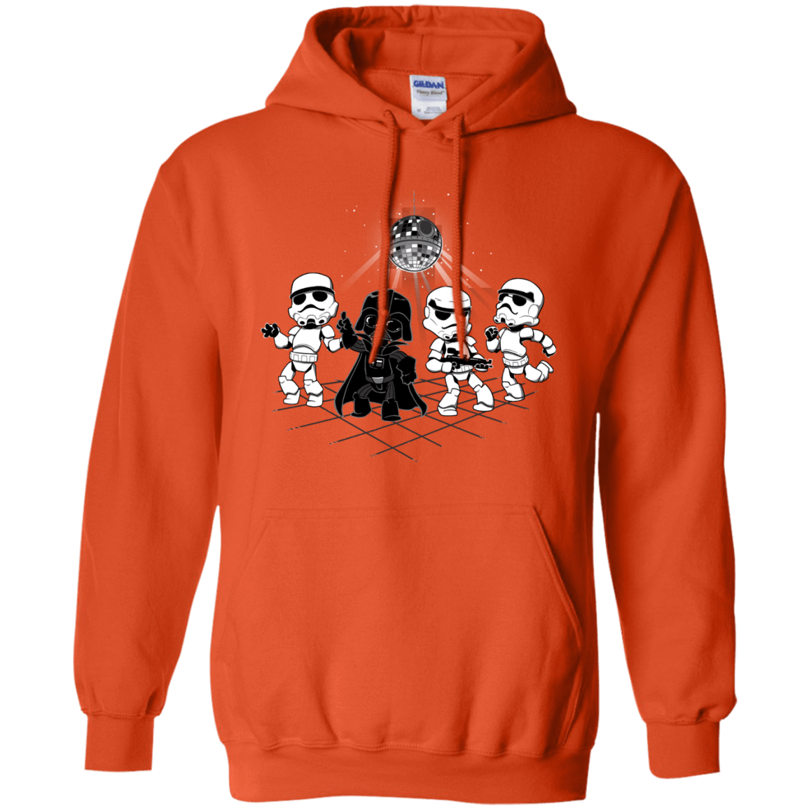 Sweatshirts Orange / Small Disco Dark Side Pullover Hoodie