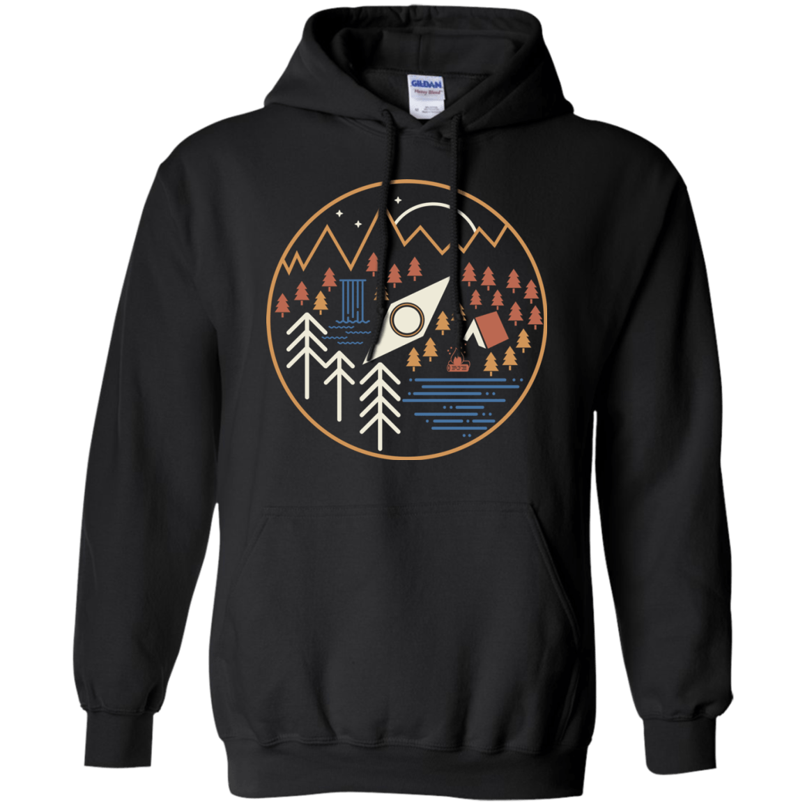 Sweatshirts Black / S Discover Camping Pullover Hoodie