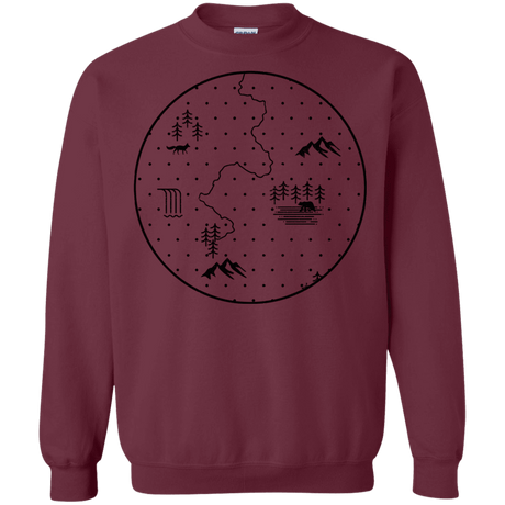 Sweatshirts Maroon / S Discovering Nature Crewneck Sweatshirt