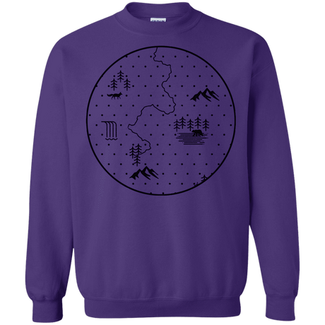 Sweatshirts Purple / S Discovering Nature Crewneck Sweatshirt