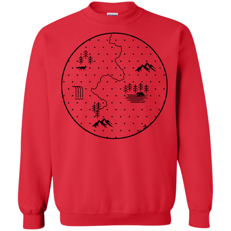 Sweatshirts Red / S Discovering Nature Crewneck Sweatshirt