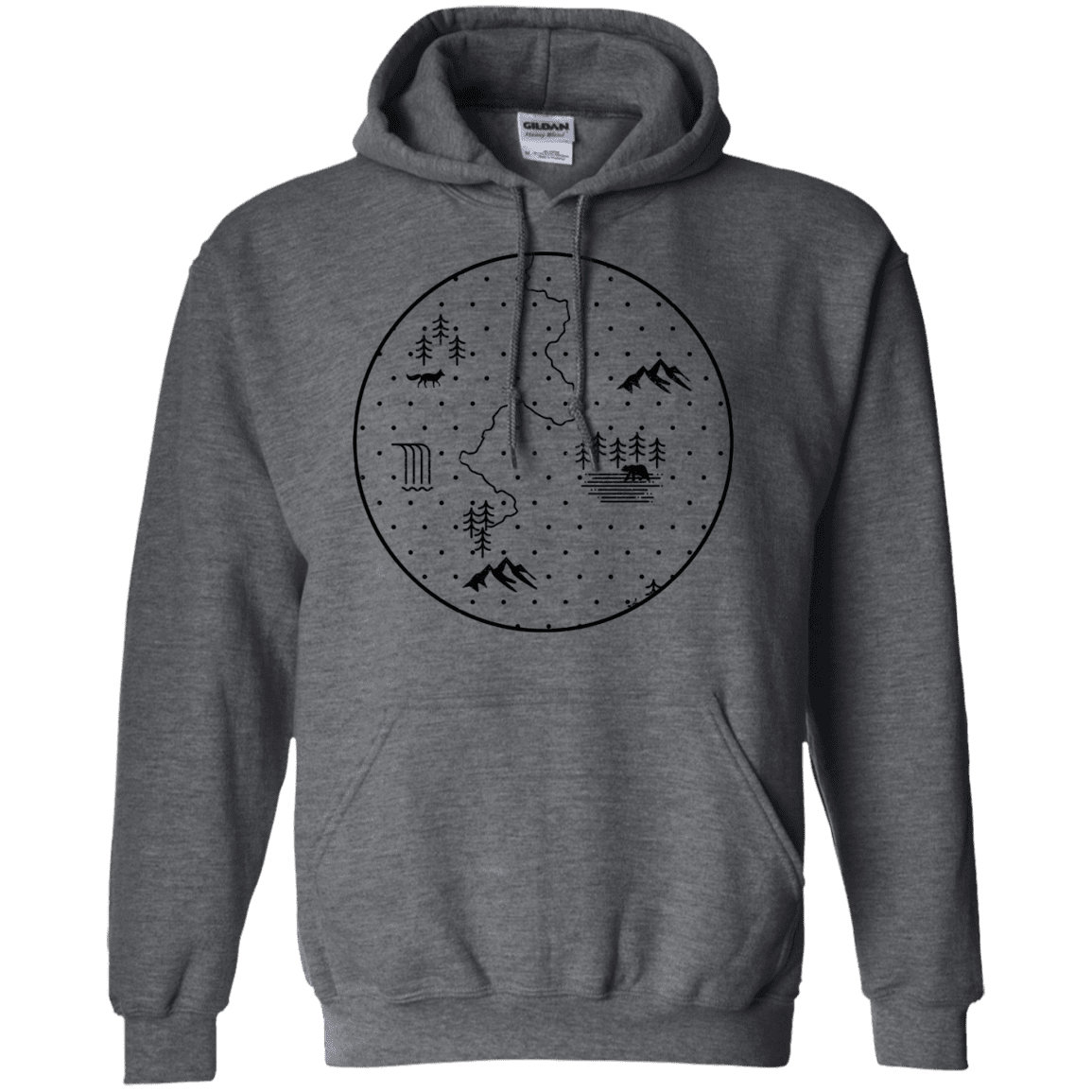 Sweatshirts Dark Heather / S Discovering Nature Pullover Hoodie