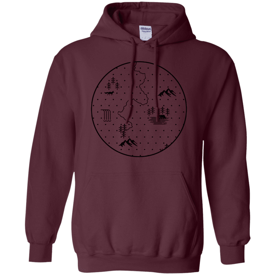 Sweatshirts Maroon / S Discovering Nature Pullover Hoodie