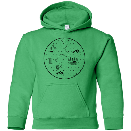 Sweatshirts Irish Green / YS Discovering Nature Youth Hoodie