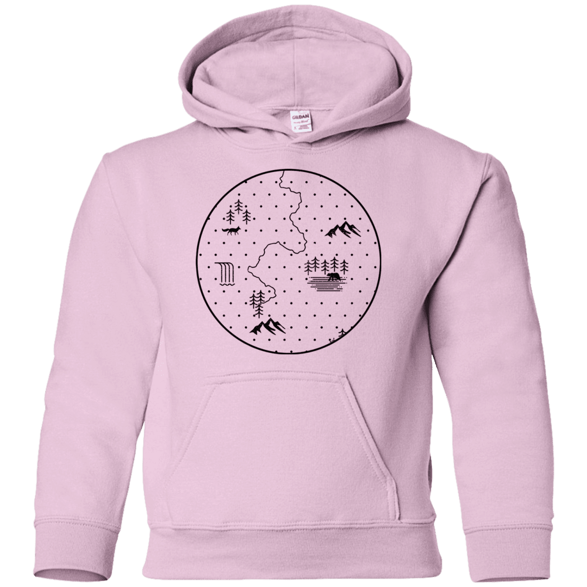 Sweatshirts Light Pink / YS Discovering Nature Youth Hoodie