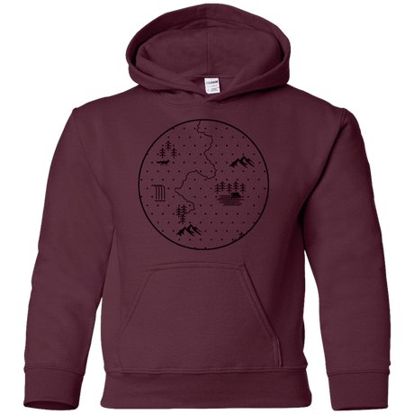 Sweatshirts Maroon / YS Discovering Nature Youth Hoodie