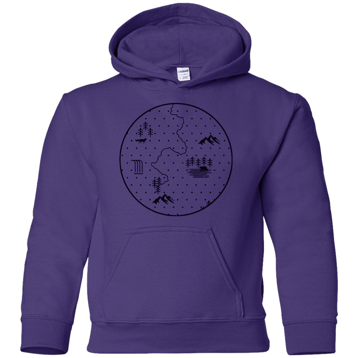 Sweatshirts Purple / YS Discovering Nature Youth Hoodie