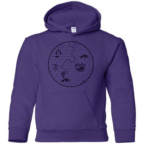 Sweatshirts Purple / YS Discovering Nature Youth Hoodie