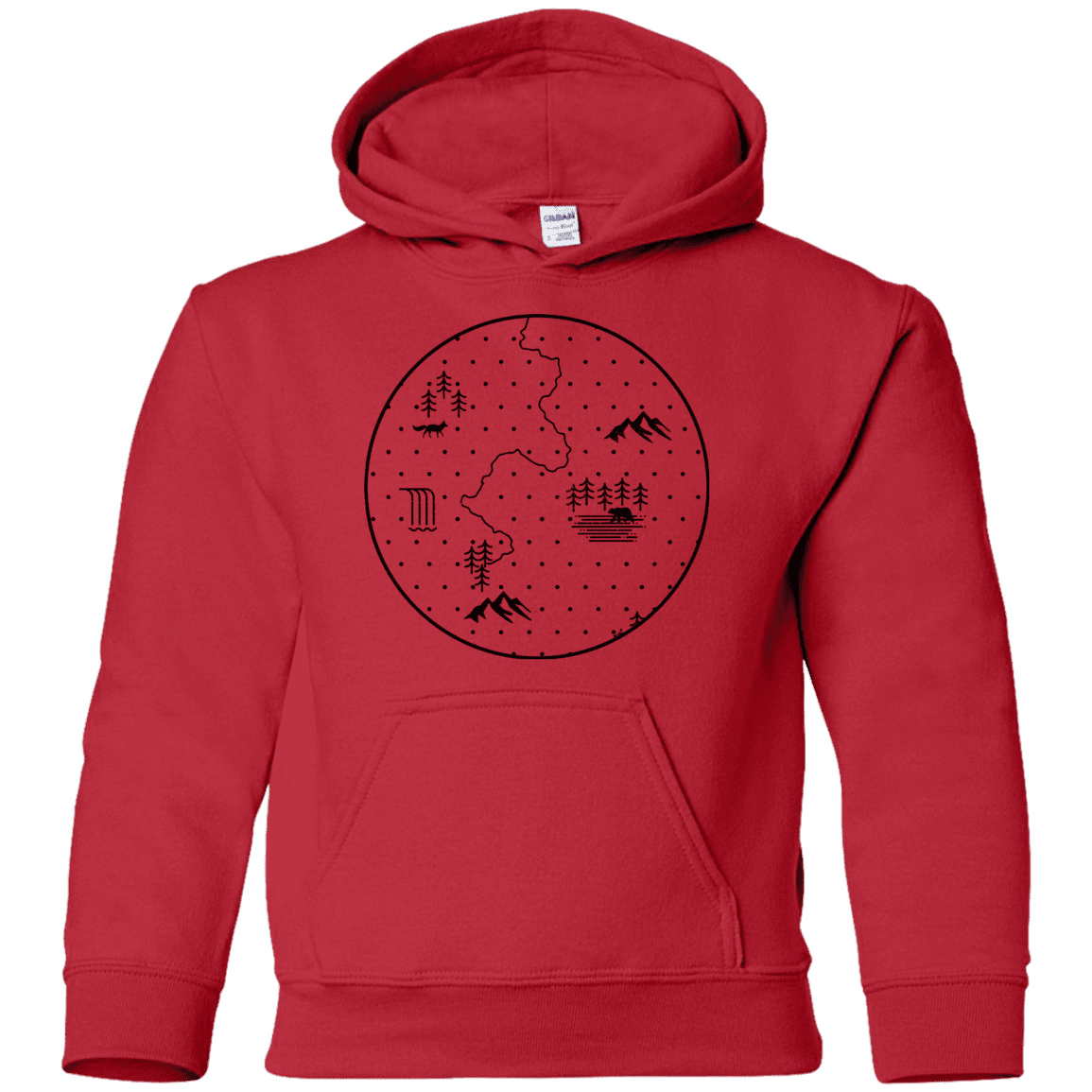 Sweatshirts Red / YS Discovering Nature Youth Hoodie