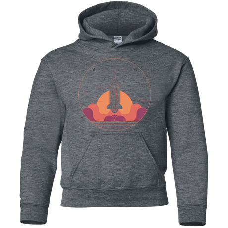 Sweatshirts Dark Heather / YS Discovery Star Youth Hoodie