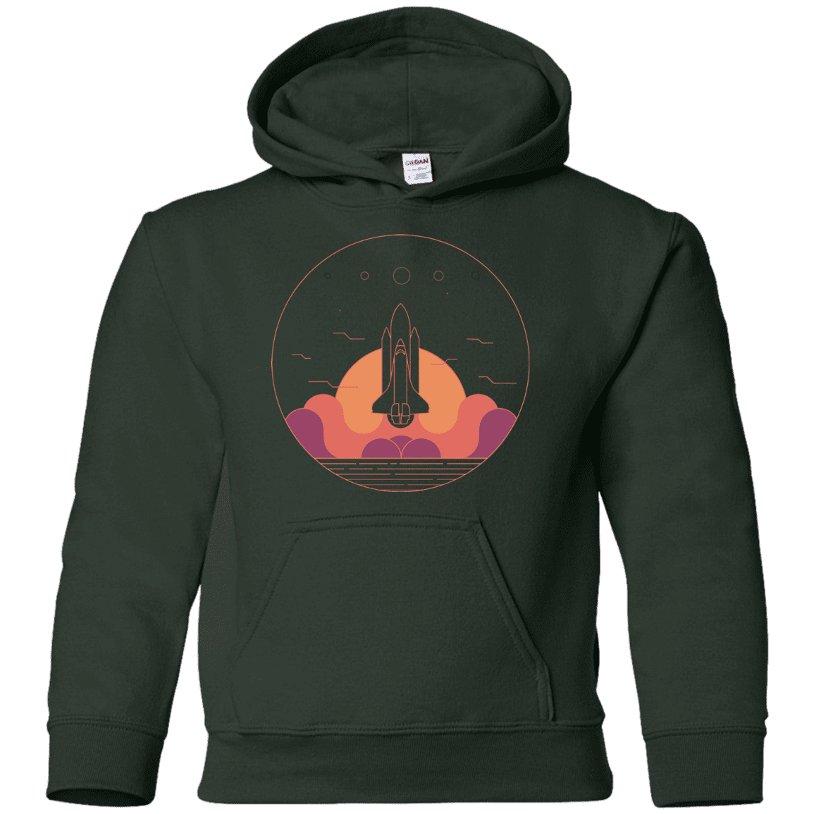 Sweatshirts Forest Green / YS Discovery Star Youth Hoodie