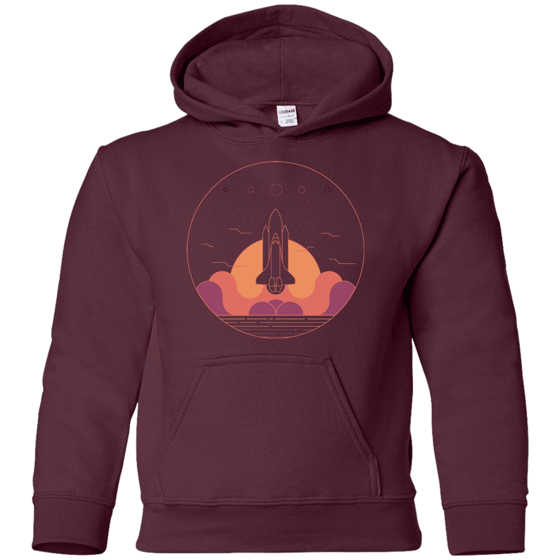 Sweatshirts Maroon / YS Discovery Star Youth Hoodie