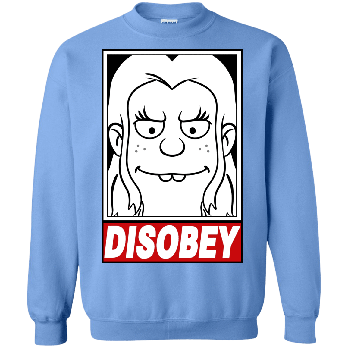 Sweatshirts Carolina Blue / S Disobey Crewneck Sweatshirt