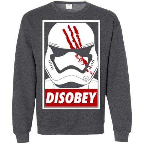 Sweatshirts Dark Heather / Small Disobey Crewneck Sweatshirt
