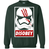 Sweatshirts Forest Green / Small Disobey Crewneck Sweatshirt