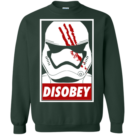 Sweatshirts Forest Green / Small Disobey Crewneck Sweatshirt