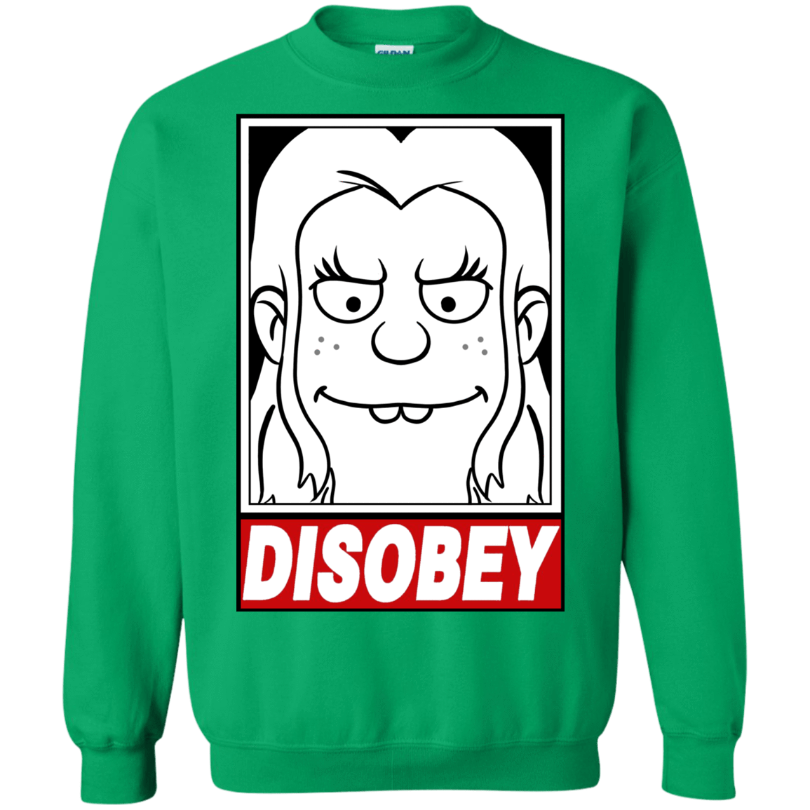 Sweatshirts Irish Green / S Disobey Crewneck Sweatshirt