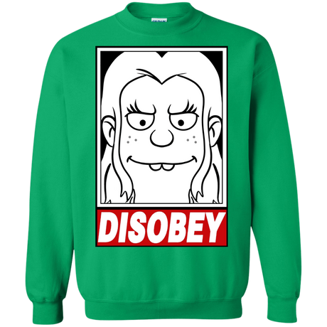 Sweatshirts Irish Green / S Disobey Crewneck Sweatshirt