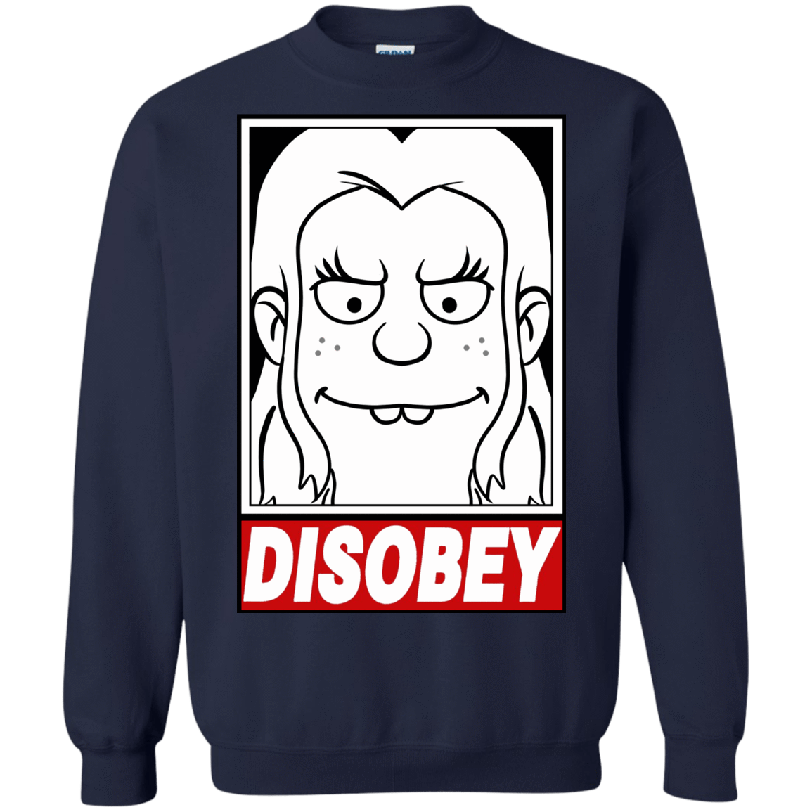 Sweatshirts Navy / S Disobey Crewneck Sweatshirt