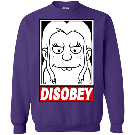 Sweatshirts Purple / S Disobey Crewneck Sweatshirt