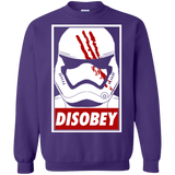 Sweatshirts Purple / Small Disobey Crewneck Sweatshirt