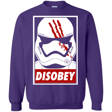 Sweatshirts Purple / Small Disobey Crewneck Sweatshirt