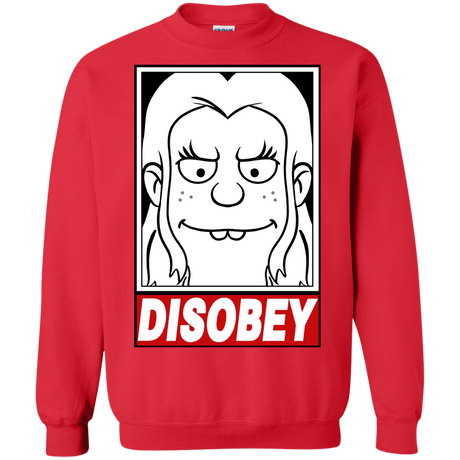 Sweatshirts Red / S Disobey Crewneck Sweatshirt