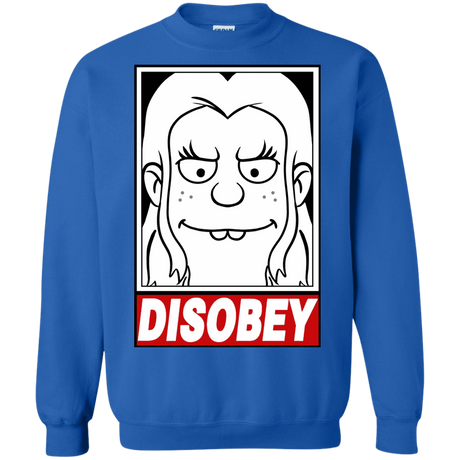 Sweatshirts Royal / S Disobey Crewneck Sweatshirt