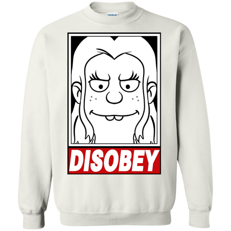 Sweatshirts White / S Disobey Crewneck Sweatshirt