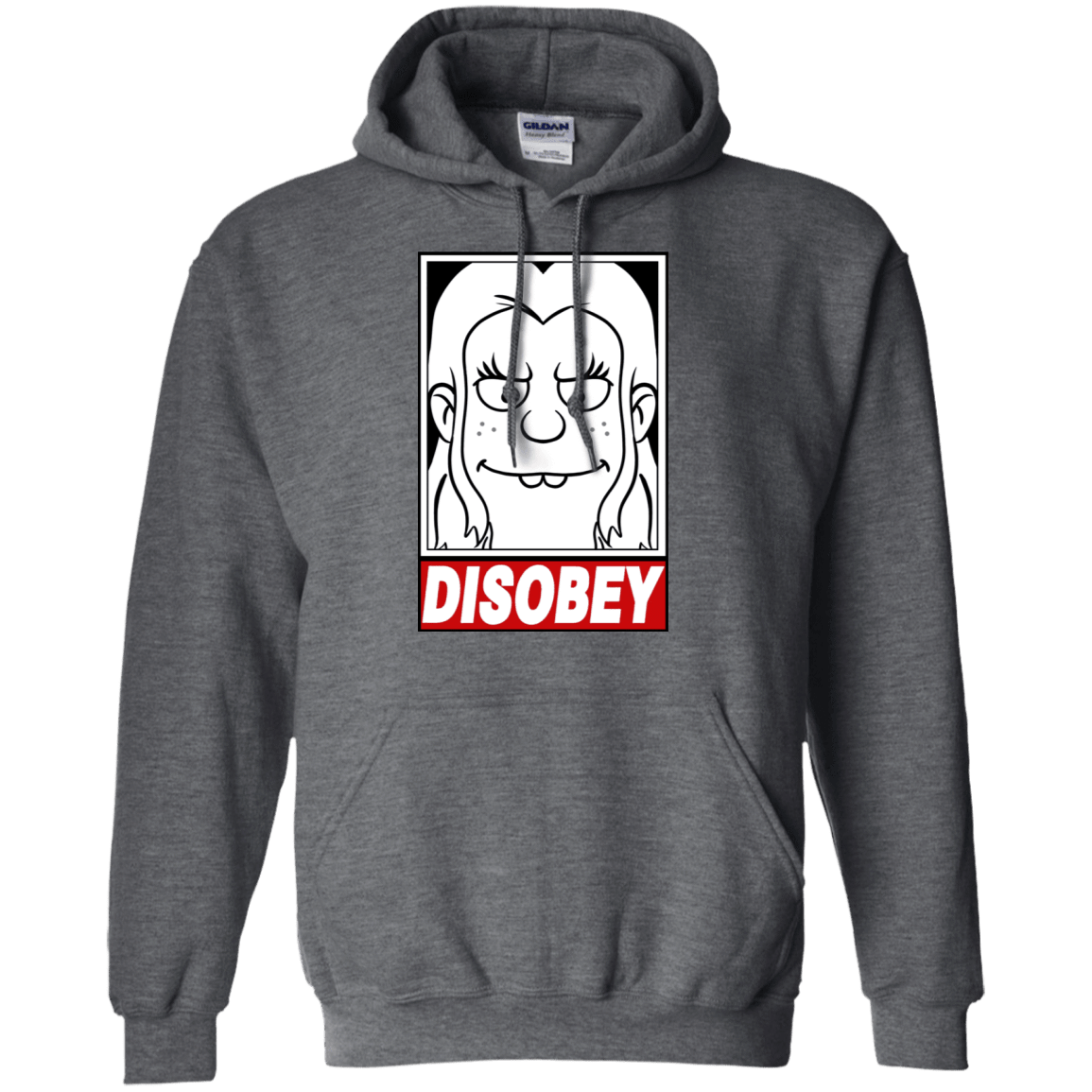 Sweatshirts Dark Heather / S Disobey Pullover Hoodie