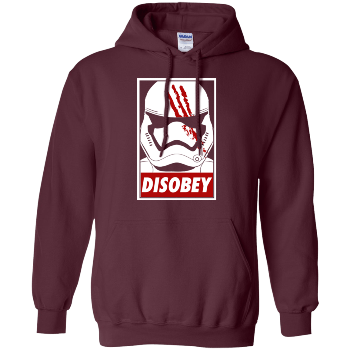 Sweatshirts Maroon / Small Disobey Pullover Hoodie