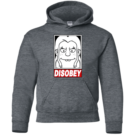 Sweatshirts Dark Heather / YS Disobey Youth Hoodie