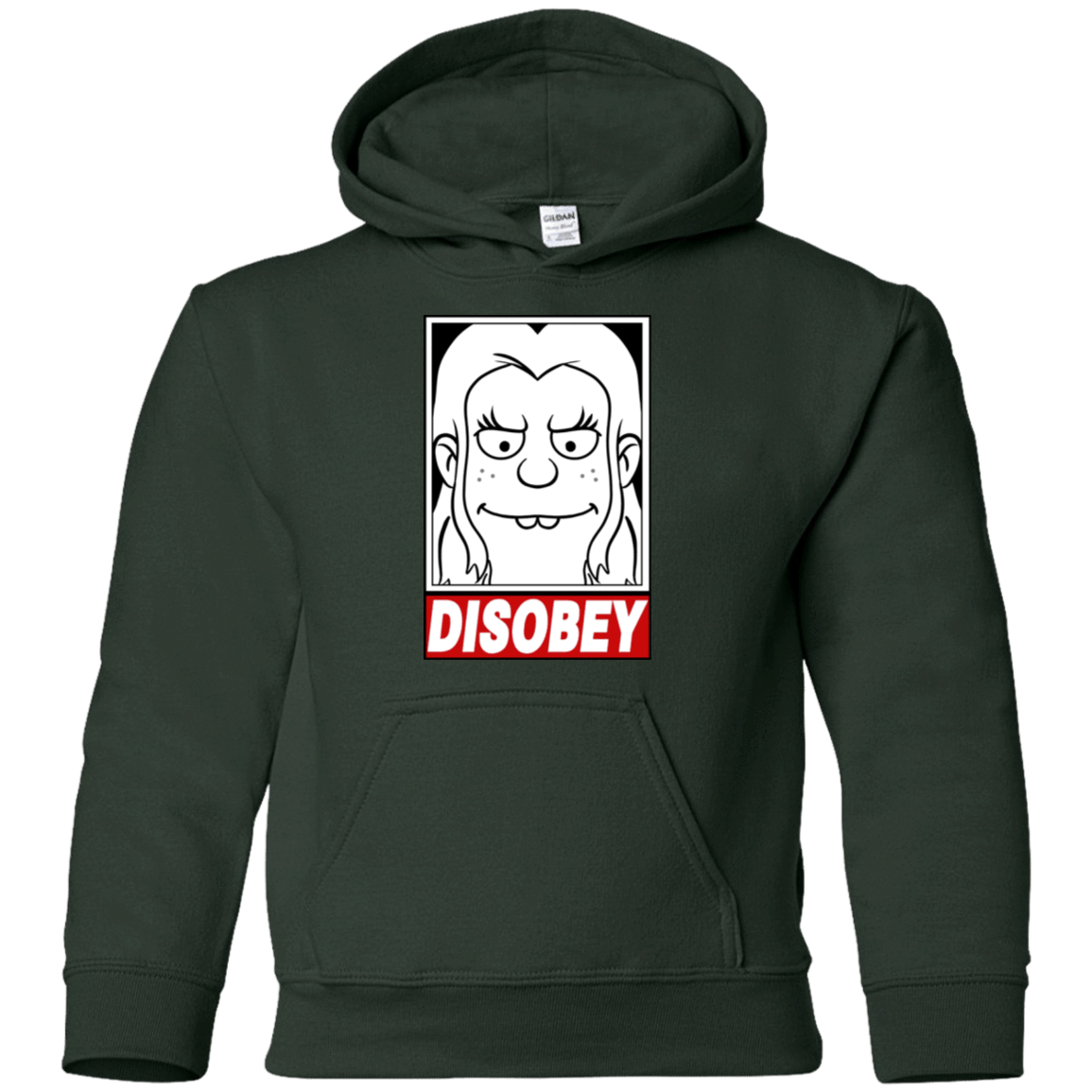 Sweatshirts Forest Green / YS Disobey Youth Hoodie