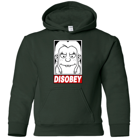 Sweatshirts Forest Green / YS Disobey Youth Hoodie