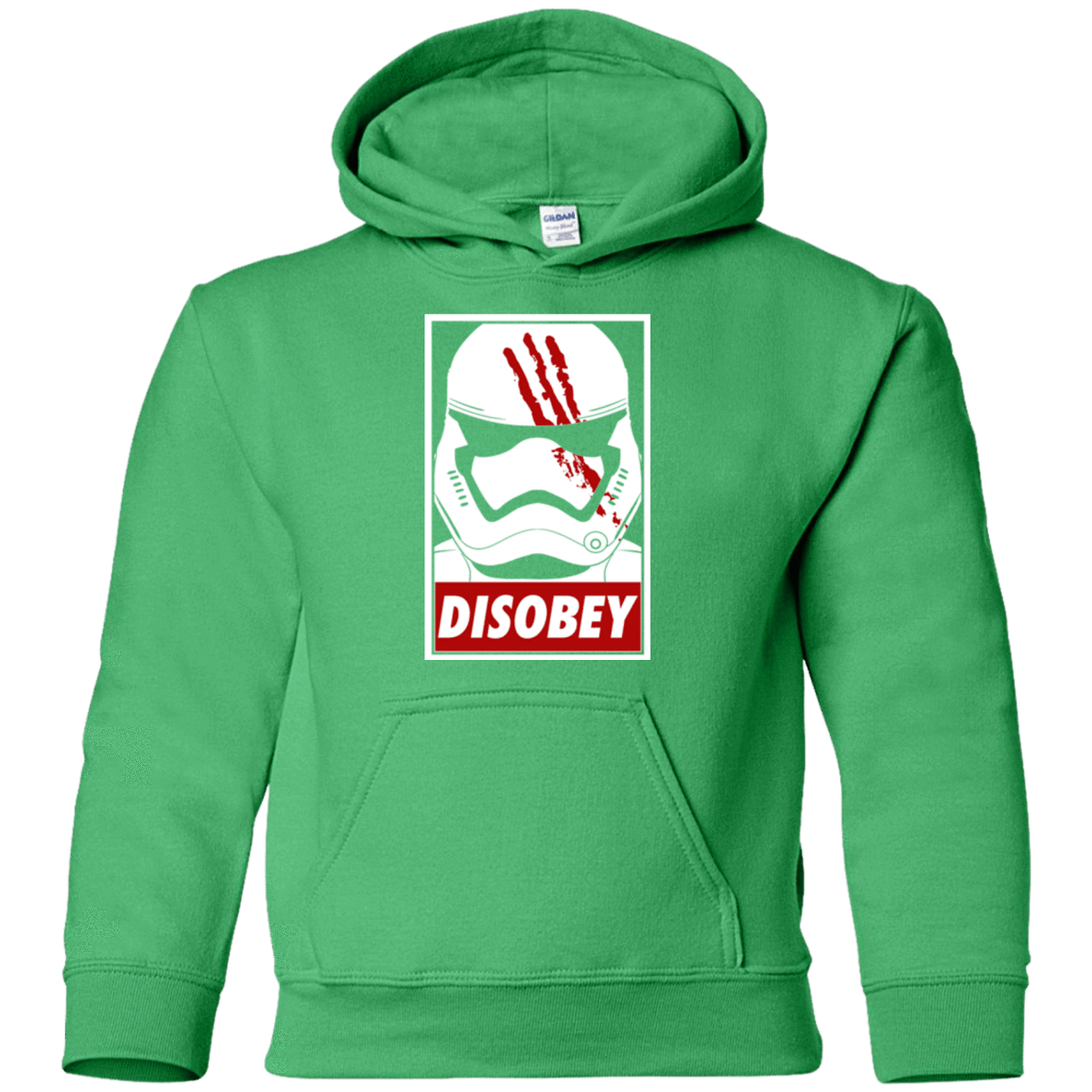 Sweatshirts Irish Green / YS Disobey Youth Hoodie