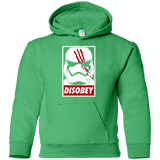 Sweatshirts Irish Green / YS Disobey Youth Hoodie