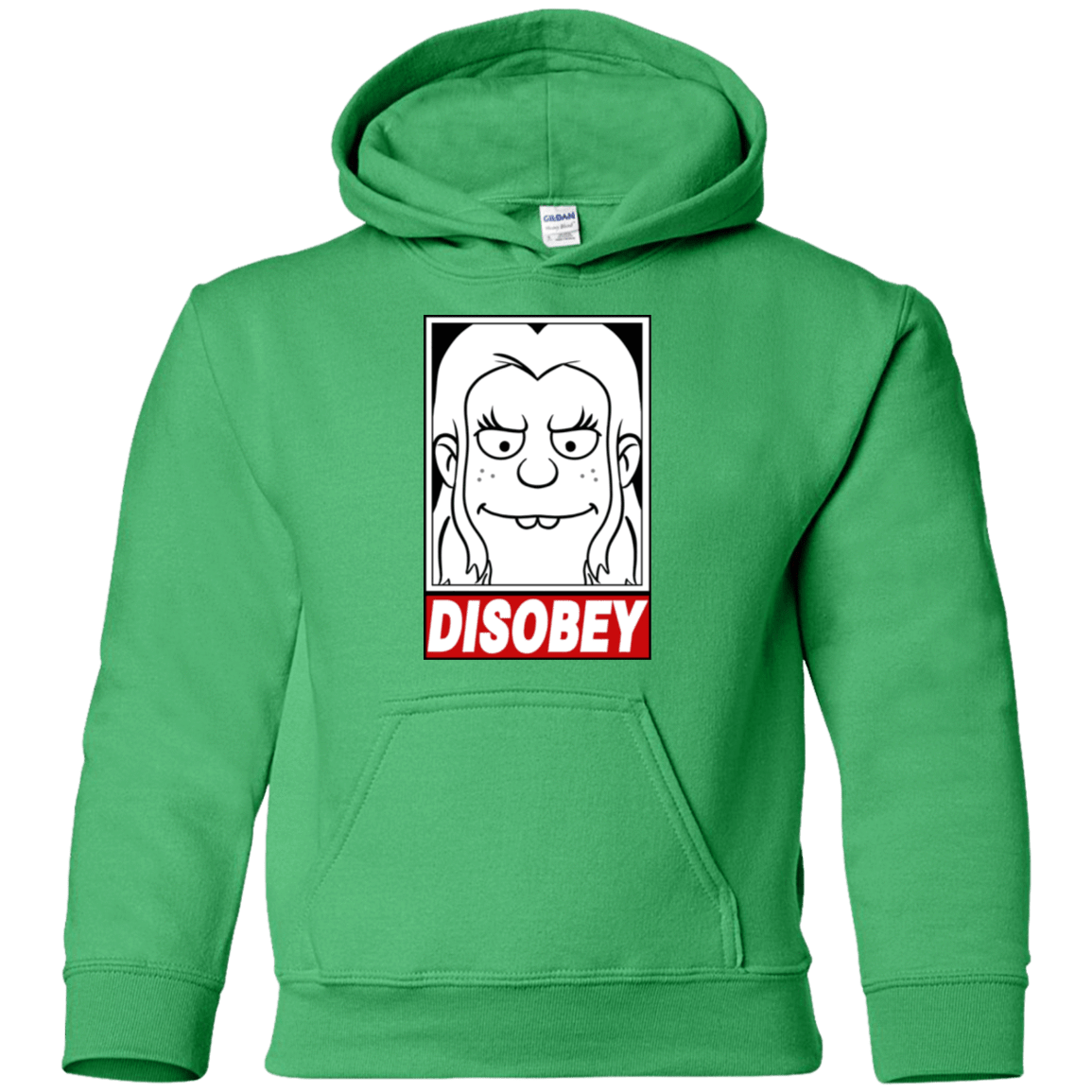 Sweatshirts Irish Green / YS Disobey Youth Hoodie