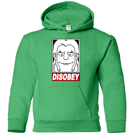 Sweatshirts Irish Green / YS Disobey Youth Hoodie